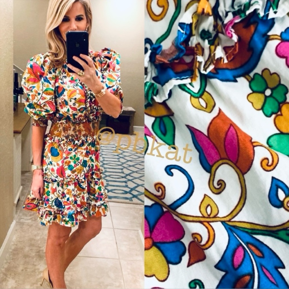 House of Harlow Floral Ruffle Mini Dress - Picture 11 of 12